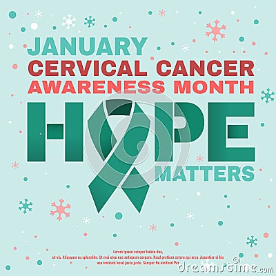 Cervical cancer concept Vector Illustration