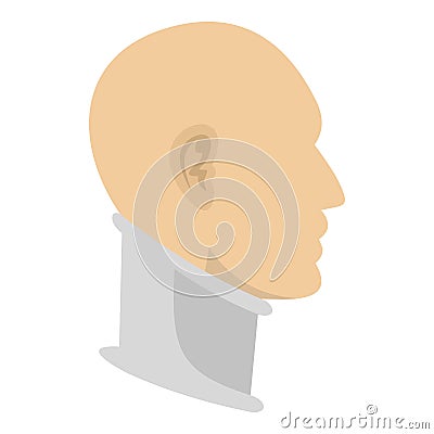 Cervical collar icon isolated Vector Illustration