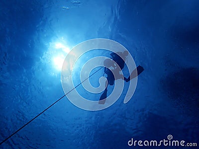 CESA diving with Open Water Diver with instructor Stock Photo