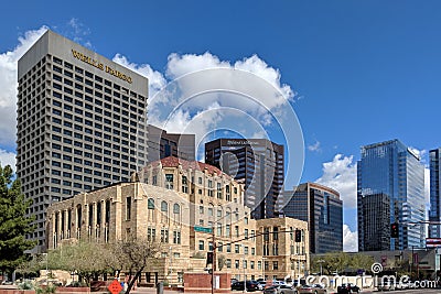 Cesar Chavez Memorial Plaza, Phoenix, AZ Editorial Stock Photo