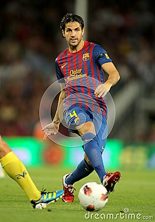 Cesc Fabregas of FC Barcelona Editorial Stock Photo