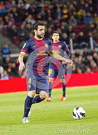 Cesc Fabregas of FC Barcelona Editorial Stock Photo