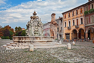 Cesena, Emilia-Romagna, Italy: the ancient fountain Fontana del Stock Photo