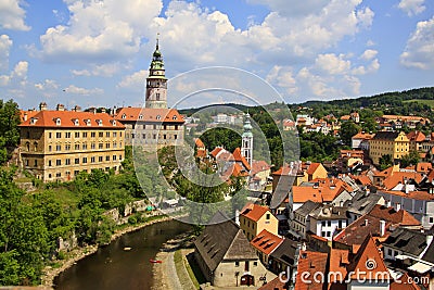 Cesky Krumlov castle Stock Photo