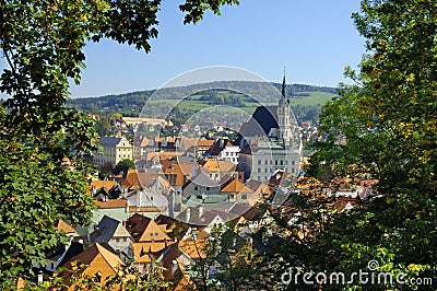 Cesky Krumlov view Stock Photo