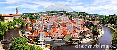 Cesky Krumlov view Stock Photo