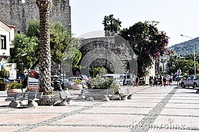 Cesme Castle, Izmir. Aegean, town Editorial Stock Photo