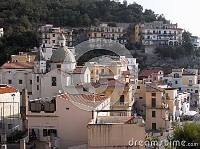 Cetara panorama of the village Stock Photo