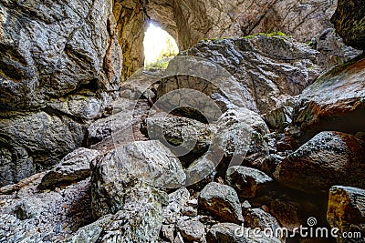 Cetatile Ponorului cave from Apuseni mountains Stock Photo