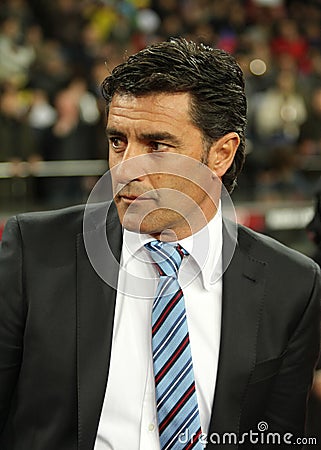 Getafe-CF Manager Michel Gonzalez vor spanischer Fußballligaabgleichung ...