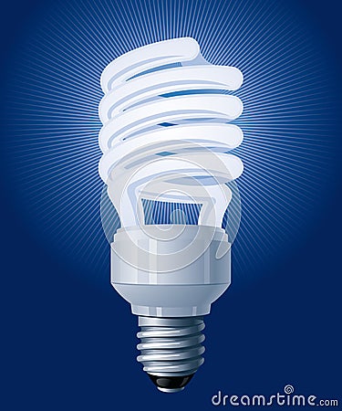 CFL bulb Vector Illustration