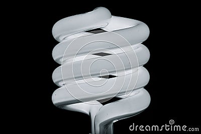 CFL bulb close-up Stock Photo