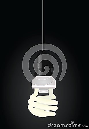 CFL bulb Vector Illustration