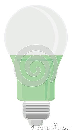 CFL bulb, icon Vector Illustration