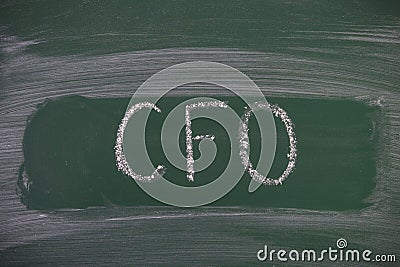 Cfo written on a blackboard Stock Photo