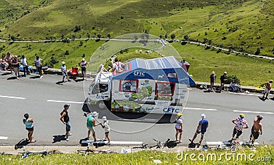 CFTC Vehicle - Tour de France 2014 Editorial Stock Photo