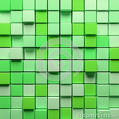 CGI 3d rendering wall square abstract wallpaper background Stock Photo