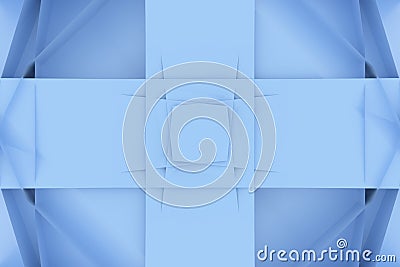 CGI, random geometric, backdrop for design texture, background. 3D render. Stock Photo