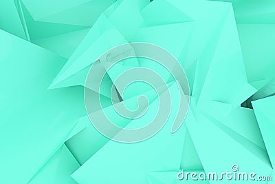 CGI, random geometric, backdrop for design texture, background. 3D render. Stock Photo