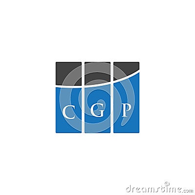 CGP letter logo design on BLACK background. CGP creative initials letter logo concept. CGP letter design.CGP letter logo design on Vector Illustration