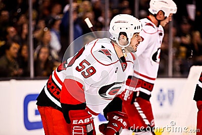 Chad LaRose Carolina Hurricanes Editorial Stock Photo