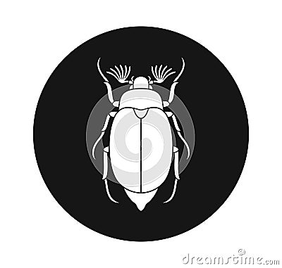 Chafer logo. Isolated chafer on white background Vector Illustration