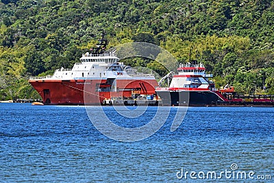 Oceanview from Tembladora Park, Chaguaramas, Trinidad and Tobago Editorial Stock Photo