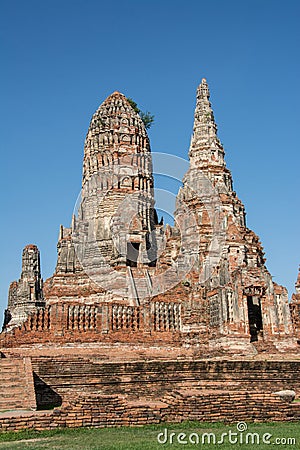 Chai Wattanaram Temple, Ayuddhaya, Thailand Stock Photo