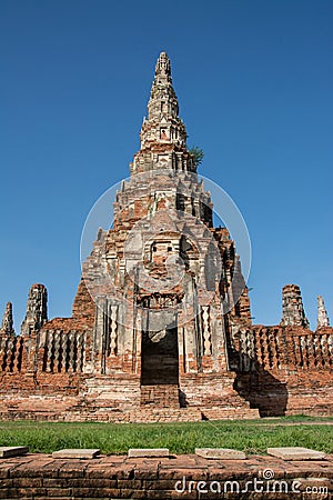 Chai Wattanaram Temple, Ayuddhaya, Thailand Stock Photo