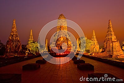 Chai Watthanaram Temple Stock Photo