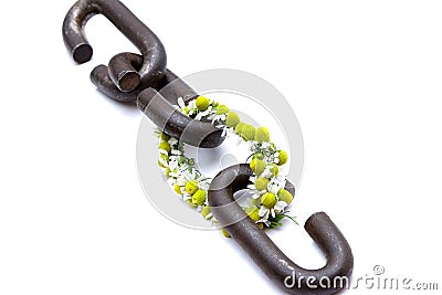 A chain is only as strong as its weakest link Stock Photo