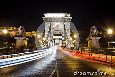 Chain Bridge, Budapest Stock Photo