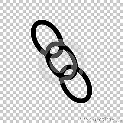 Chain, chain links. Vector icon Vector Illustration