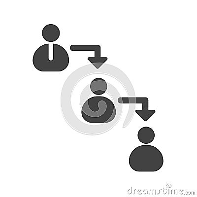 Chain of Command Vector Illustration