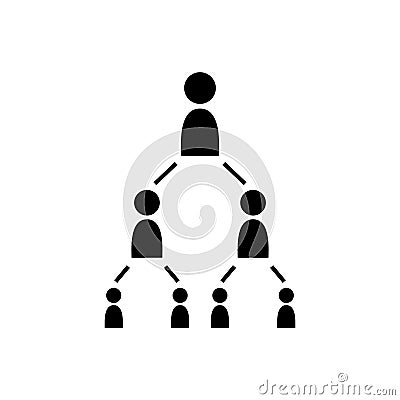 Chain of command icon Vector Illustration