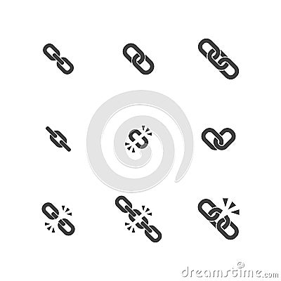 Chain Flat Icon Vector Illustration