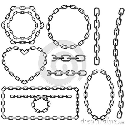 Chain frames Vector Illustration