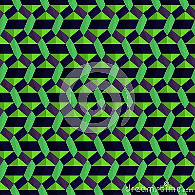 Chain Geometric Pattern Vector Illustration