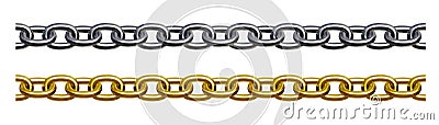 Chain (gold and silver) Cartoon Illustration