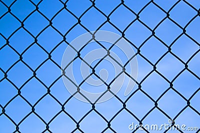 Chain Link Fence Stock Photo