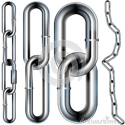 Chain link seamless vector illustration Vector Illustration