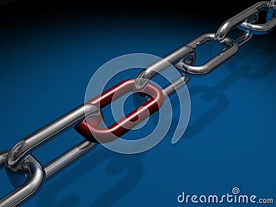 Chain links Stock Photo