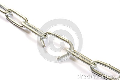 Chain - Lose Link Stock Photo