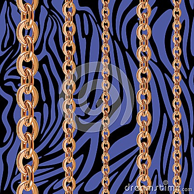 Chain print. Luxury background in retro style. Vector Illustration