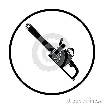 Chain saw icon Vector Illustration