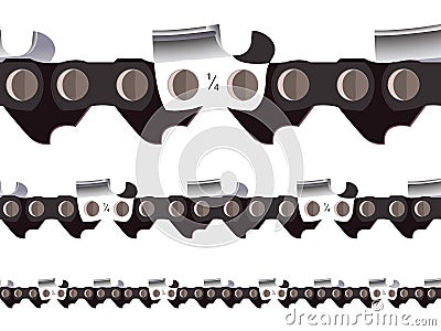 Chain saw seamless Vector Illustration