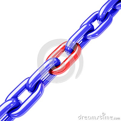 Chain Tension Diagonal Stock Photo