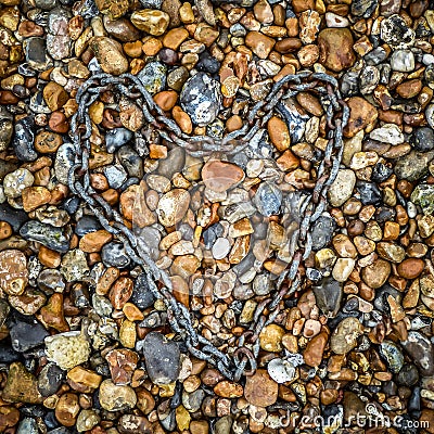 Chained Heart Stock Photo