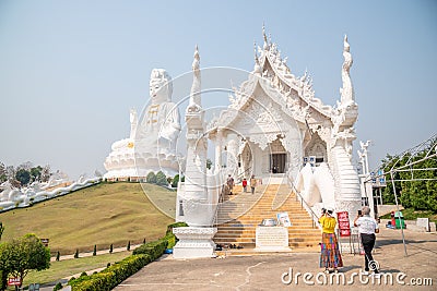 Thai-Chinese temple - wat hyua pla kang - Chiang Rai Province Northern Thailand Editorial Stock Photo