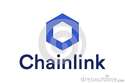 Chainlink logos vector logo text icon author's development Vector Illustration